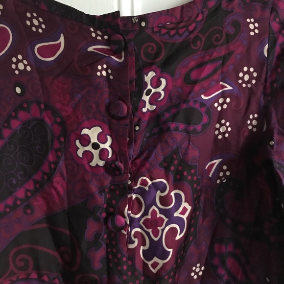 Purple Silk Banana Republic Shift Dress - Picture 4 of 8
